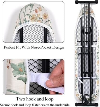 Premium Ironing Board Cover and Pad – Reflective Heat Technology, Heavy-Duty