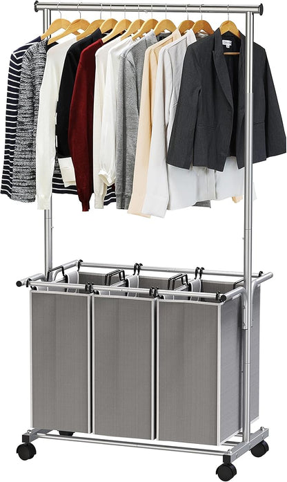 Simple Houseware 3 Bags Laundry Sorter