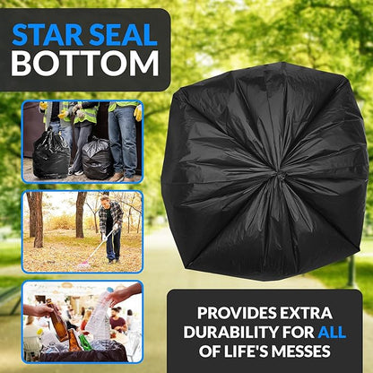 Reli. 40 to 45 Gallon Trash Bags Heavy Duty | 250 Trash Bags | Super Sizeable