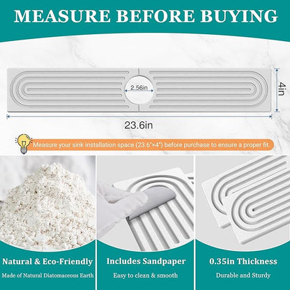 Stone Faucet Mat for Kitchen Sink