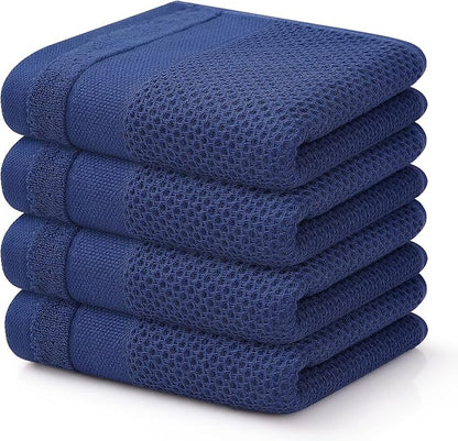 Homaxy 100% Cotton Waffle Weave Kitchen Towels, 13 x 28 Inches Super Absorbent
