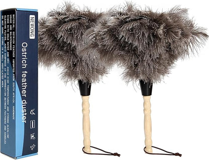 2pcs Ostrich Feather Dusters Natural Feathers Duster