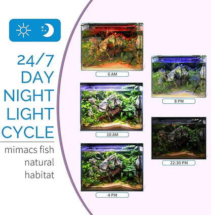 hygger Advanced LED Aquarium Light with Timer, 24/7 Lighting Cycle & DIY Mode, Full Spectrum Fish Tank Light for 36-42 in Freshwater Planted Tank
