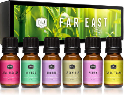 P&J Fragrance Oil Autumn Set | Brown Sugar, Apple, Harvest Spice, Vanilla, Forest Pine, and Snickerdoodle Candle Scents for Candle Making, Freshie, Soap Making Supplies, Diffuser Oil Scents