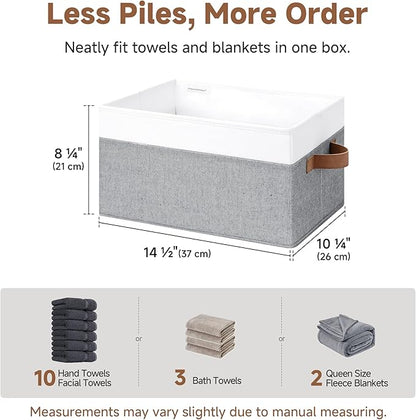 StorageWorks Fabric Shelf Baskets, Closet Organizers and Storage Basket