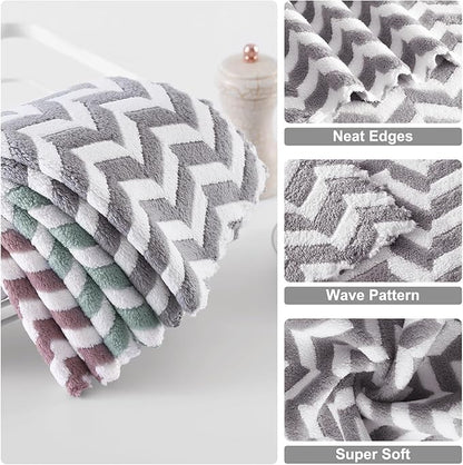 Homaxy 12 Pack Kitchen Dish Cloths, Ultra Soft and Absorbent Dish Towels