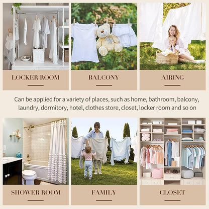 Eccliy 2 Pcs Canvas Clothespin Bag