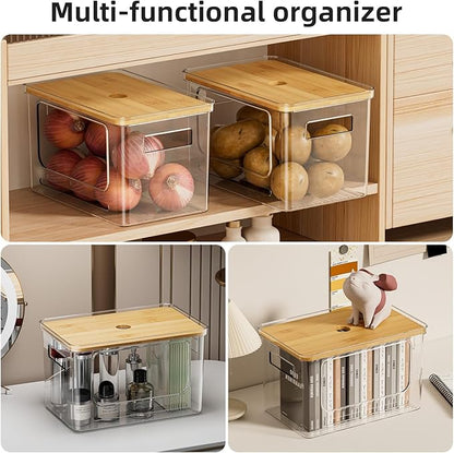 Under Sink Organizer, Plastic Trash Bag Holder Dispenser, Stackable Pantry
