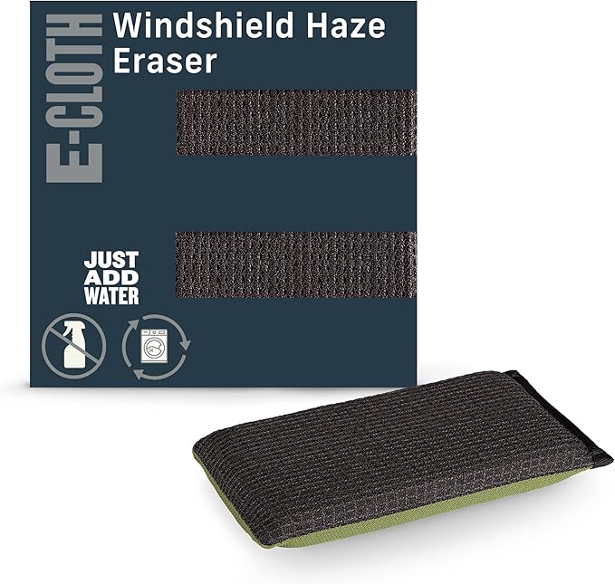 E-Cloth Windshield Haze Eraser, Auto Glass Cleaner, Car Windshield Cleaner