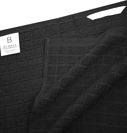 Premium Kitchen Towels | Large Cotton Dish Towels | Flat & Terry Highly