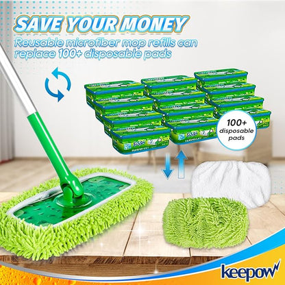 KEEPOW Reusable Dry Sweeping Cloths Compatible