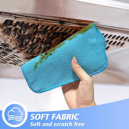 KinHwa Kitchen Washcloths for Dishes Absorbent Microfiber Dish Cloths Quick Dry