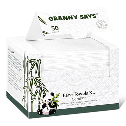 GRANNY SAYS Disposable Face Towel, Face Towelettes Disposable, Disposable Towels