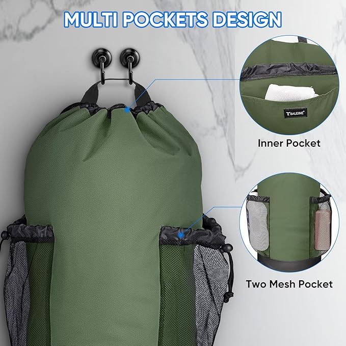 BALEINE 120L Laundry Bag Backpack, 900D Oxford Fabric Large Travel Laundry Bags