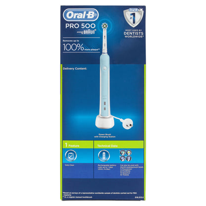 Oral-B CrossAction PRO 500 Electric Toothbrush, Multicolor