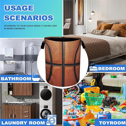 Basketball Laundry Basket Ball Texture Oxford Cloth Laundry Hamper