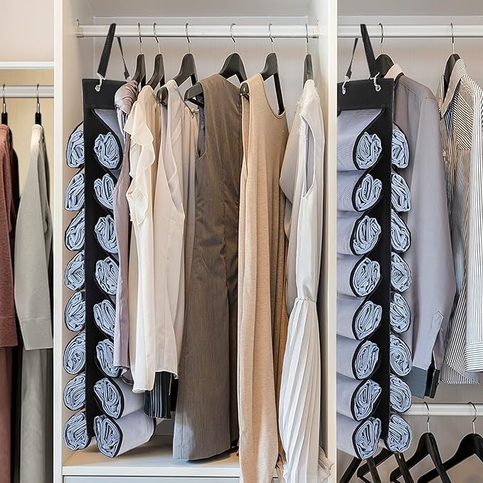 Legging Organizer Storage, T-Shirt Organizer, Foldable Hanging Closet Organizer