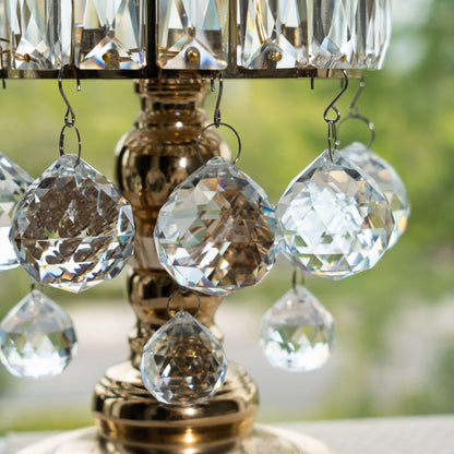 HDCRYSTALGIFTS 15pcs 30mm Clear Crystal Ball Prism Suncatcher for Window Hanging Rainbow Maker Sun Catchers Indoor Windows Chandelier Crystals Prisms Home Garden Wedding Party Decor Gift