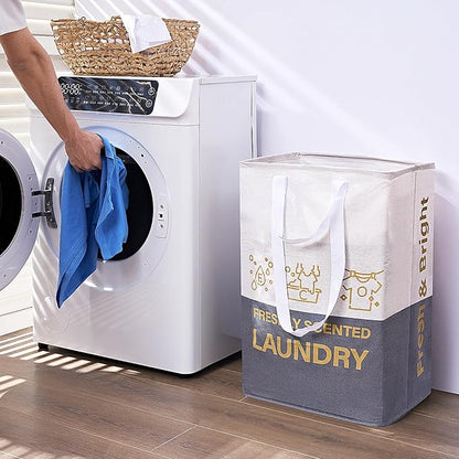 ELONG HOME 2 Pack Laundry Baskets, 92L Freestanding Laundry Basket