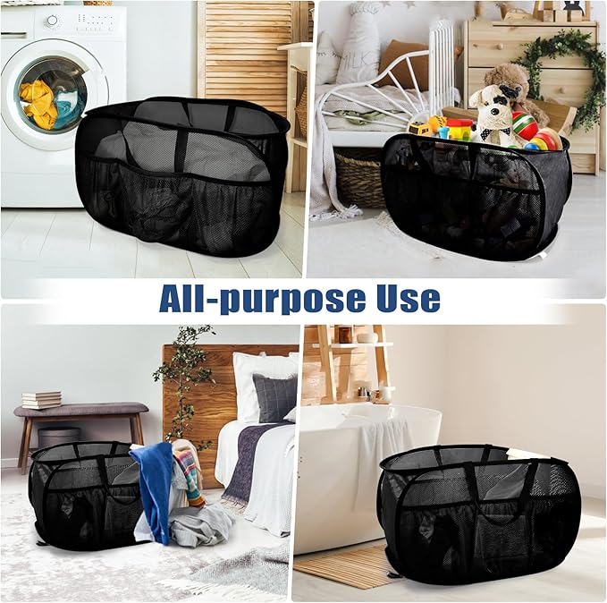 Collapsible Laundry Baskets, Upgrade Pop Up Laundry Hamper