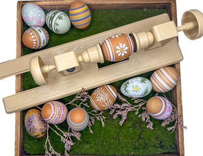 Ornament and Egg Decorating Craft Lathe for Creating Easy, Precise Easter Egg and Christmas Ornament Designs. Gentle Enough for Blown Eggs and Glass Ornaments.