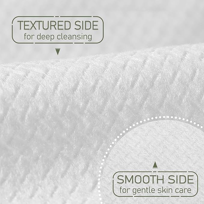 THICKER Dry Wipes 50 Count Disposable Face Towels 10x12" | Ultra Soft