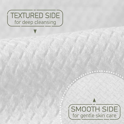 THICKER Dry Wipes 50 Count Disposable Face Towels 10x12" | Ultra Soft