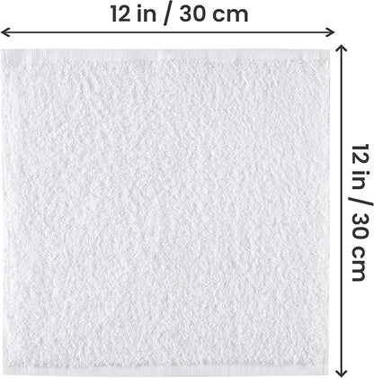 Utopia Towels 12 Pack Cotton Washcloths Set, 100% Ring Spun Cotton, Premium