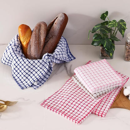 Homaxy Kitchen Towels and Dishcloths Set, 16 x 25 and 12 x 12 Inches, Super
