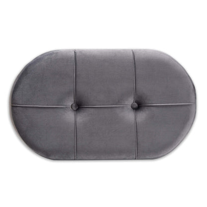 Baxton Studio Ottomans, Grey/Natural