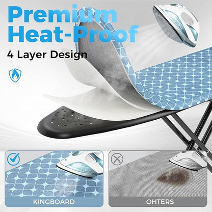 KINGBOARD Ironing Board, Compact Iron Board