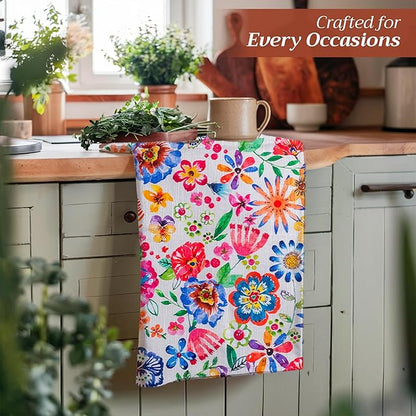 Maison d' Hermine Kitchen Towels Set of 3 100% Cotton 27.50" x 20" Reusable
