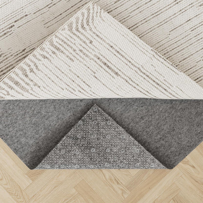 COMFYPAD Felt Rug Pad with Gripper Dots, 2x3 Ft Non-Slip Rug Underpad with PVC Backing, 1/6" Thick Cushioned Carpet Pad Gripper for Hardwood Floors, Vinyl & Tile, Under Rug Padding Floor Protection