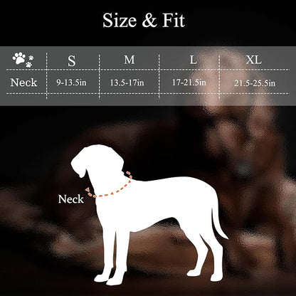 MagEase Dog Collar with 4FT Leash | Adjustable | Anti-Wrinkle, Bite & Stain-Resistant Leather | Soft & Skin-Friendly | 450LB Escape-Proof Magnetic Buckle (Navy Blue, Large)