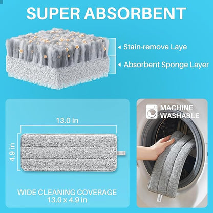 JOYMOOP 8L Large Capacity Flat Mop System