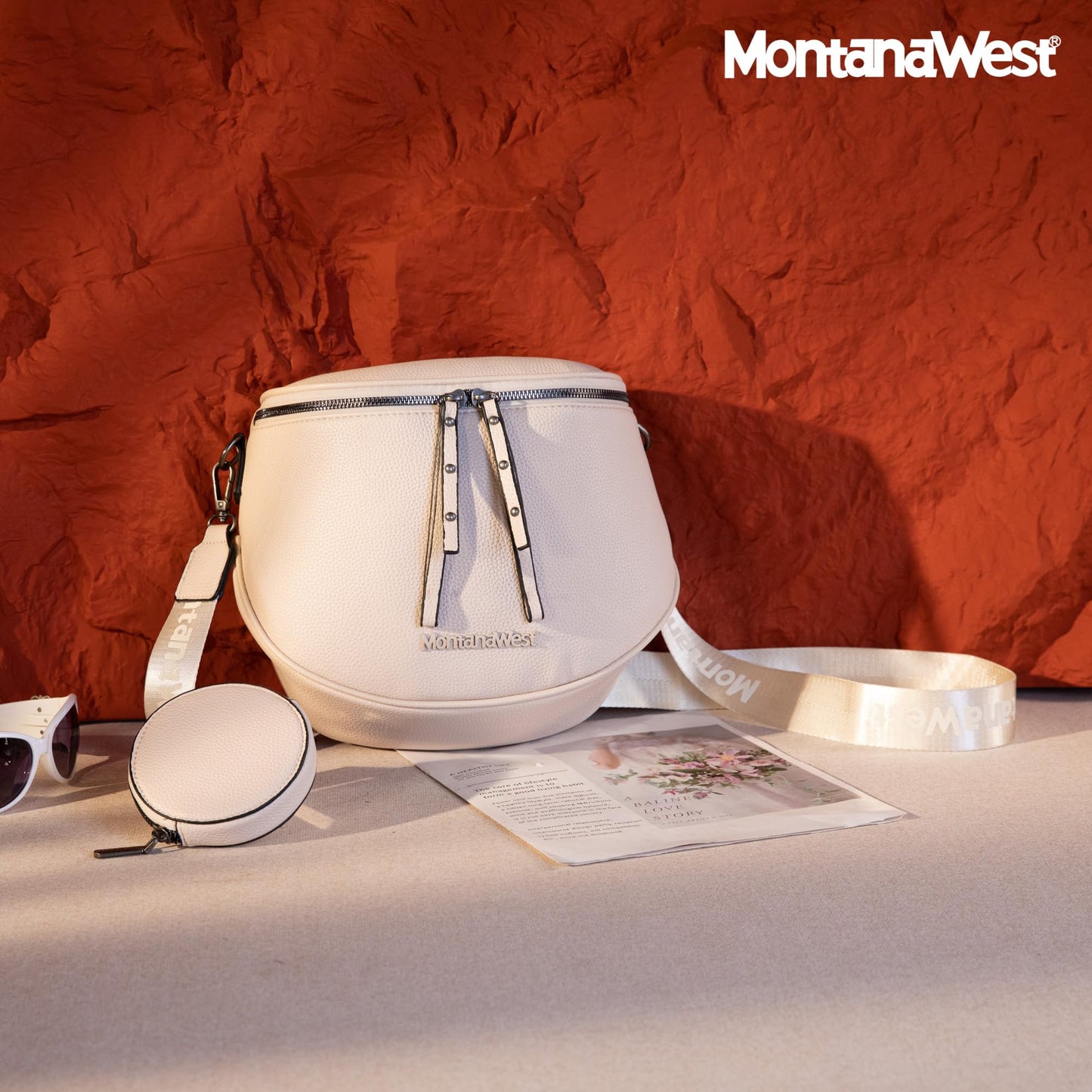 Montana West Large Crossbody Bags for Women Bum Bag Sling Purse with Adjustable Strap