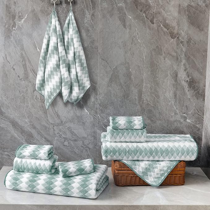 Hand Towels Set 2 Pack-16“x31” Ultra Soft Microfibers Bathroom Towel Set Highly
