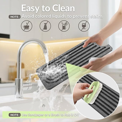 Stone Faucet Mat for Kitchen Sink, Diatomite Quick Dry Kitchen Sink Splash Guard