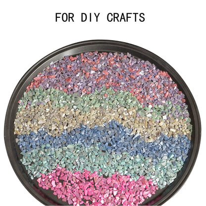 HappyFiller 23 OZ Crushed Shell Chips Broken Pieces,Resin Art Crafts Beach Theme Vase Bowl Filler,Succulent Plants Soil Cover,Candle Holder,Aquarium Pebble,Tabletop Fountain,Wedding Centerpiece,Blue