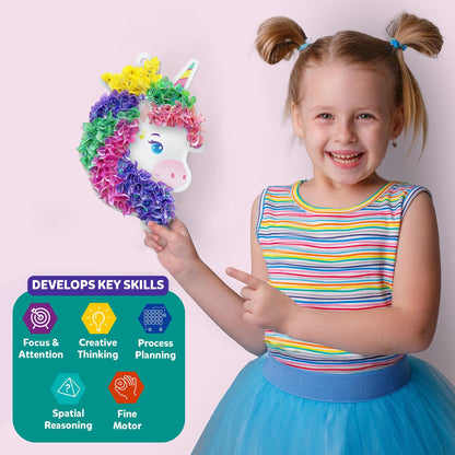 Skillmatics Poke-in Art - Magical Unicorn Dream Decor, Mess-Free Fun for Kids, DIY Wood Craft Kits, Screen-Free Activity, Gifts for Ages 4, 5, 6, 7, 8, 9