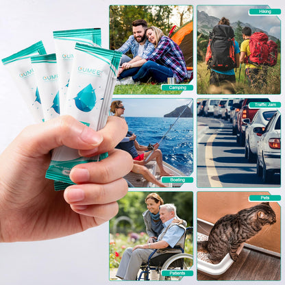 OUMEE 30 PACK Poo Gel for Portable Toilet, Camping Toilet Powder for Potty Bags, Eco Absorbent Gel, Portable Toilet Gel Packets for Outdoor Recreation Camping Supplies (30)