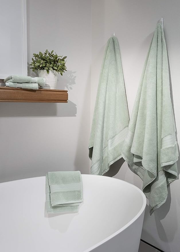 Fabdreams 100% Organic Cotton Bath Sheet Set of 2 700 GSM Oversized Towels