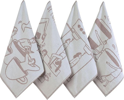 sea me at home Coffee Themed Funny Dish Towels