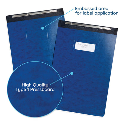 Blue Summit 10 Pressboard Report Covers with Fasteners, 11x17 Folders for Blueprints, 11x17 Binder, 3” Capacity, Navy Blue, 10 Pack