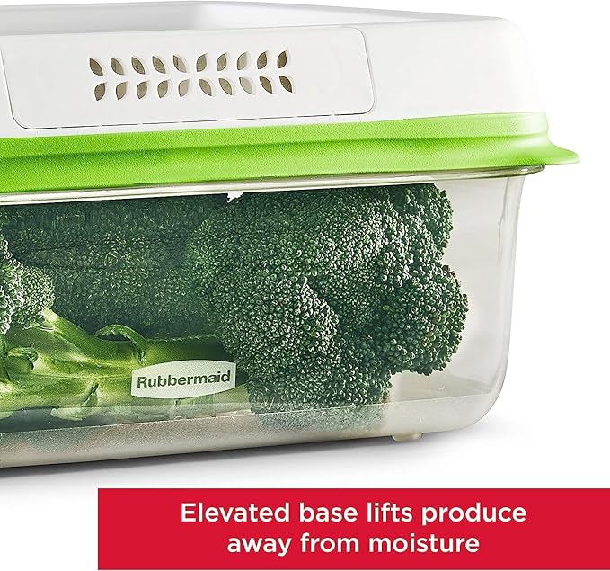 Rubbermaid FreshWorks Produce Saver, Medium and Large Storage Containers