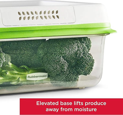 Rubbermaid FreshWorks Produce Saver, Medium and Large Storage Containers