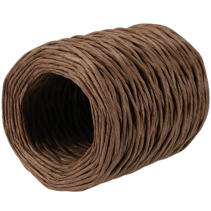 MOUYAT 4 Rolls Total 656 Feet x 2mm Brown Floral Wire, Rustic Vine Bind Wire, Paper Wrapped Rattan Rope for Crafts, Flower Bouquets Crown, Christmas Wreaths, Wedding, Weaving Basket