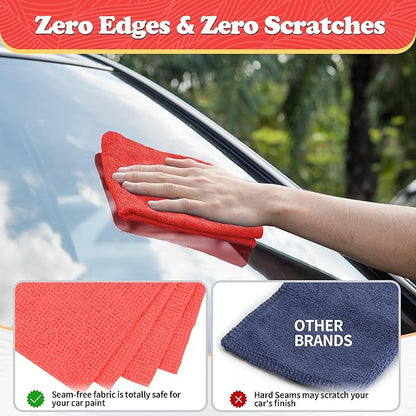 FIXSMITH Shop Towels, 200 Pack Microfiber Towels