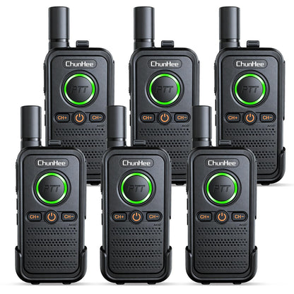 ChunHee Wireless Intercom System, 2 Way Voice Intercom for Home, 1.5-Mile Long Range, 16 Channels Portable Intercom with VOX & SOS Alarm, Easy Install Intercom for Elderly, Business & Basement