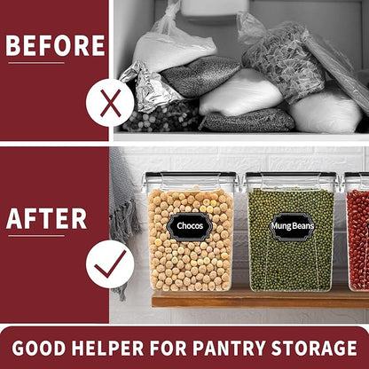 PRAKI Large Airtight Food Storage Containers